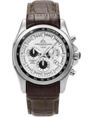 Christophe Duchamp Volcan Chronograph Watch 44Mm - Grey