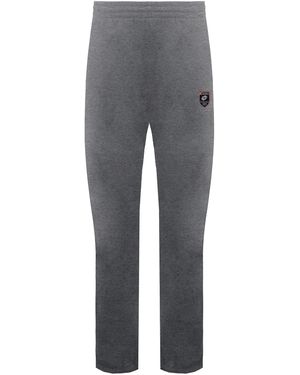 Lotto Leggenda Contrast Print Track Trousers Cotton - Grey