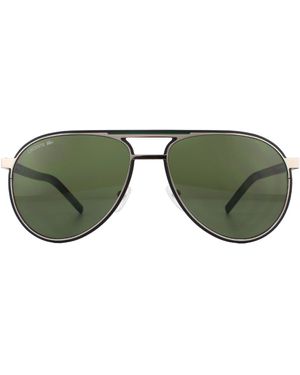Lacoste Aviator Shiny Sunglasses Metal - Green