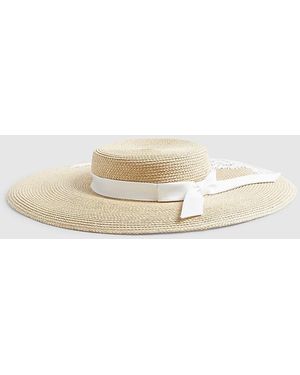 River Island Boater Hat Premium Amayah Edwina Ibbotson - Green