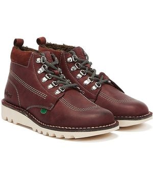 Kickers Hi Winterised Boots Leather - Brown
