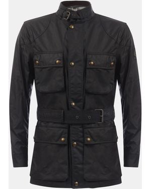 Belstaff Waxed Cotton Trailmaster Jacket - Black
