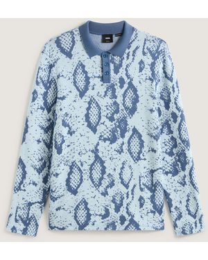 Vans Raw Instinct Long Sleeves Polo - Blue