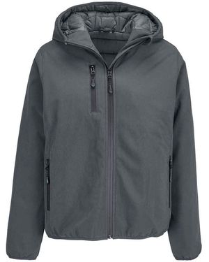 Sol's Ladies Falcon Padded Soft Shell Jacket - Grey