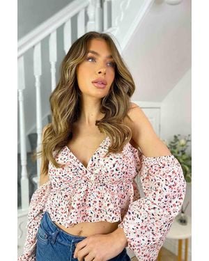 Urban Bliss Strappy Animal Top - Grey