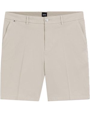 BOSS H Kane Shorts Open Cotton - White