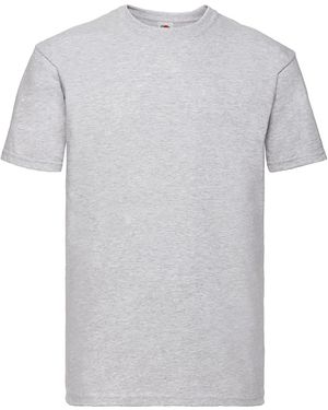 Fruit Of The Loom Super Premium T-shirt Met Korte Mouwen En Ronde Hals (heather Grijs)