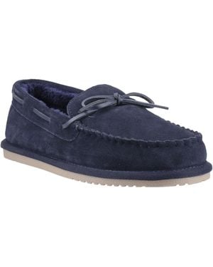 Hush Puppies Abraham Suede Slippers - Blue