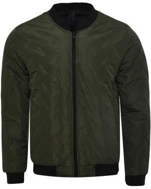 Soulstar Padded Bomber Jacket - Green