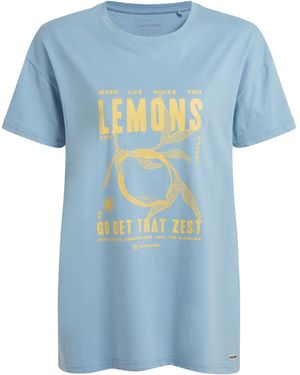 Craghoppers Ladies Yago Lemon T-Shirt (Nimbus) - Blue
