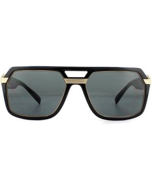 Versace Square Dark Sunglasses - Grey