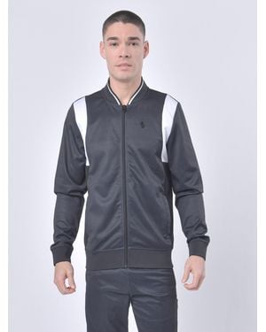 Luke 1977 Check Out Zip Through Sweat - Blue