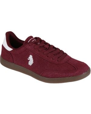 Luke 1977 Berg Suede Trainers - Red