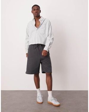 ASOS Heavyweight Oversized Shorts 400Gsm - Black
