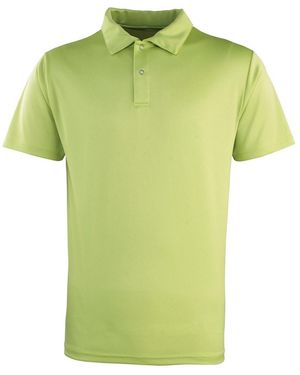 PREMIER Adult Coolchecker Pique Polo Shirt (Lime) - Green