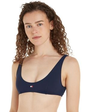 Tommy Hilfiger Tj Heritage Scoop Bralette Bikini Top - Blue