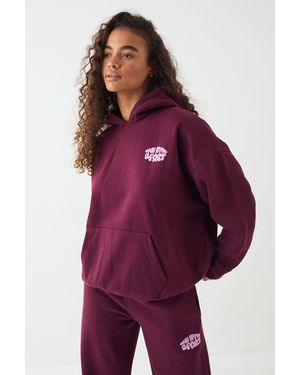 DSGN Studio Sport Bubble Oversized Hoodie - Red