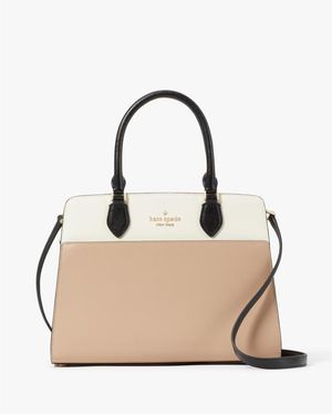 Kate Spade Madison Medium Satchel - Natural