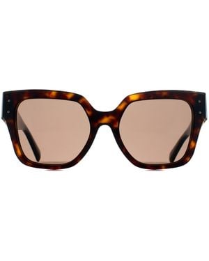 Dolce & Gabbana Square Havana Dark Dg4471 - Brown