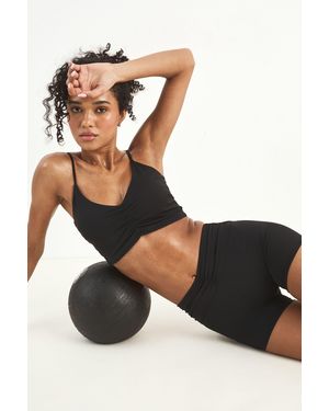 DSGN Studio Sculpt Ruched Waist Cycling Short - Black
