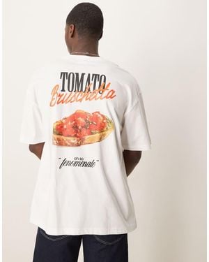 ASOS Oversized T-Shirt With Cartoon Graphic - Natural