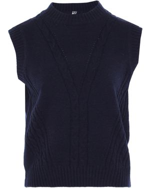 Dreimaster Gebreide Trui Marine - Blauw
