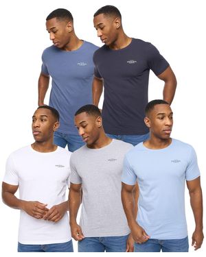 Crosshatch 5 Pack Of Basicblues T-Shirts