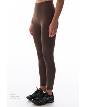 Penti Soft Textured Leggings - Brown