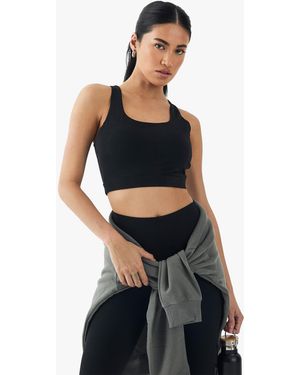 DSGN Studio Ultra Sculpt Open Back Sports Bra - Black