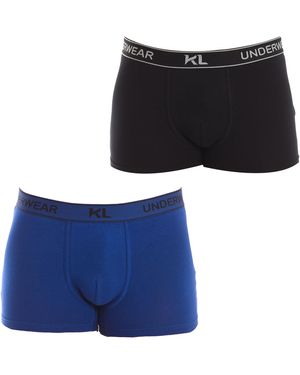 Kisses&Love Pack-2 Breathable Fabric Boxers With Anatomical Front Kl2014 - Blue