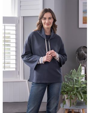 Celtic & Co. Organic Cotton Funnel Neck Sweatshirt - Grey