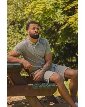 Tokyo Laundry Light 2-Piece Polo Shirt And Shorts Outfit Set - Green