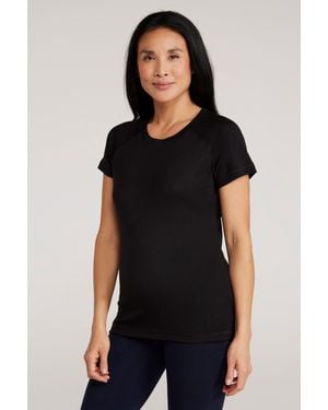 Mountain Warehouse 'Talus' Round Neck Tee Quick Dry Thermal Base Layer Top - Black