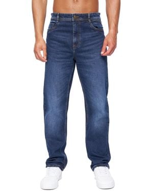 Duck and Cover Rushawn Relaxed Fit Jeans (Mid Wash) - Blue