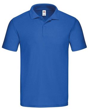 Fruit Of The Loom Original Polo Shirt (Royal) Cotton - Blue