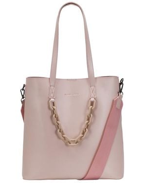 Claudia Canova Elizabeth Twin Strap Tote Chain - Pink