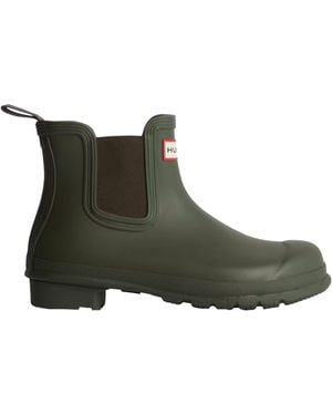 HUNTER Ladies Original Chelsea Boots (Dark) - Green