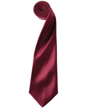 PREMIER Adult Colours Satin Tie - Red