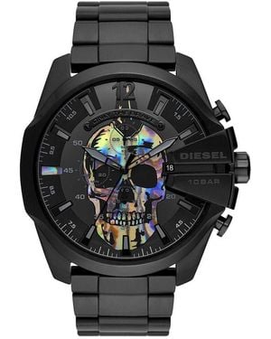 DIESEL Dz4582 Mega Chief Analog Dial Watch Stainless Steel - Black