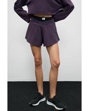 Grimelange High Waist Wide-Leg Sweat Shorts - Blue