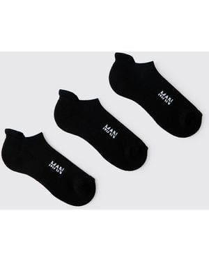 BoohooMAN Active Gym Trainer Sock 3 Pack - White