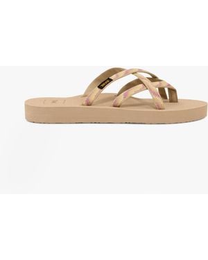 Teva Olowahu Sandals Neon Wave Peach Ice - Brown