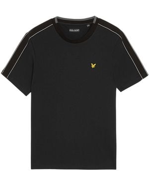 Lyle & Scott Tape T-Shirt Cotton - Black
