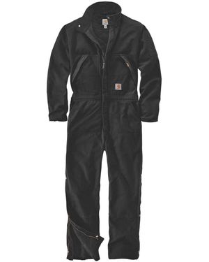 Carhartt Washed Duck Durable Insulated Coverall - Black