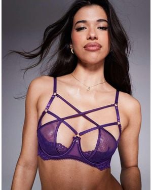 Hunkemöller Hunkemoller Anna Demi Cup Lace Bra - Purple