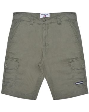 Lambretta Ss24 Cargo Shorts Cotton - Grey