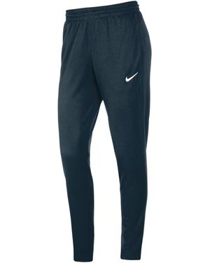 Nike Team Solid Patterned Tapered Track Trousers - Blue