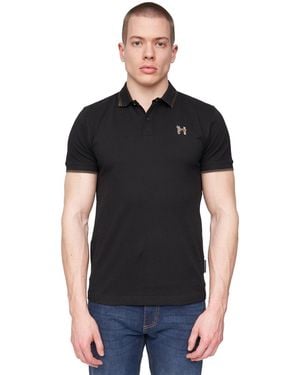 Henleys Henflare Polo Shirt - Black