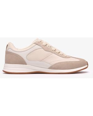 Clarks Cloford Lo Off Combi Trainers - Pink