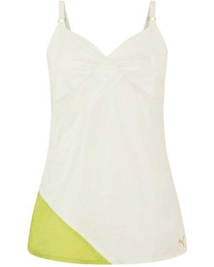PUMA Diamantvormige Tanktop Voor - Wit